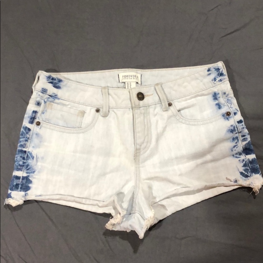 Forever 21 Mid Rise Denim Shorts